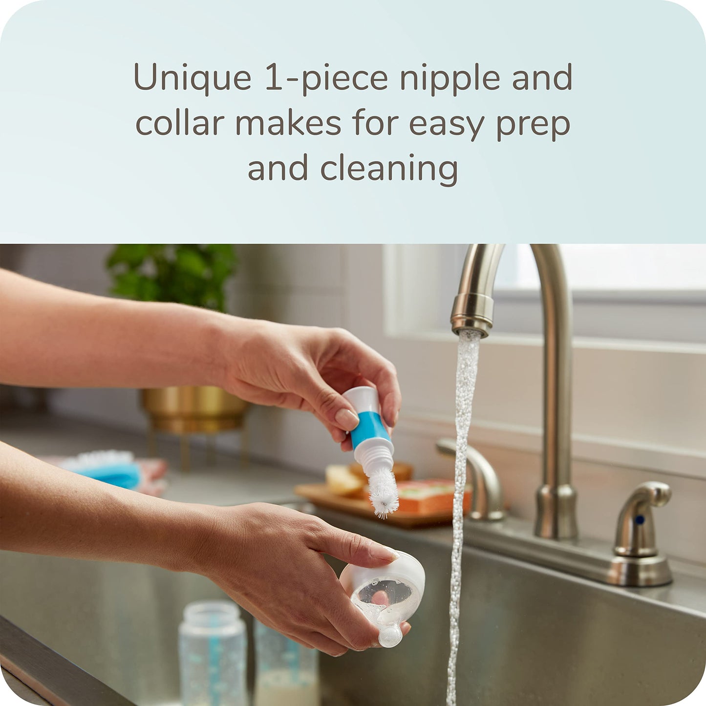 Nuk Smooth Flow Pro Anti Colic Baby Bottle - Easy To Assemble And Clean & Reduces Newborn Spit-Up & Gas, 5Oz, 4-Pack, Girl