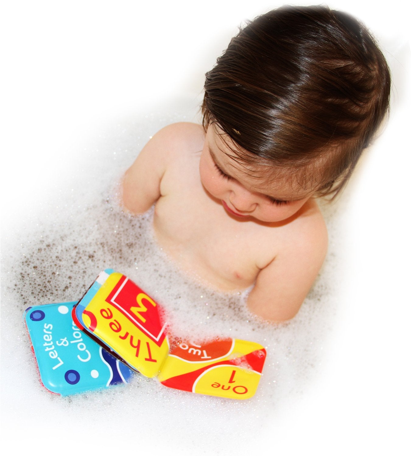 Floating Baby Bath Books Set of 4 - Bath Books for Babies, Infants - Waterproof, Mold-Free Bath Toys for Learning & Early Educat