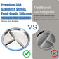 Misslili Stainless Steel Kids Plates And Bowls With Suction, Divided Baby Plate And Toddler Bowl With Removable Silicone Suction