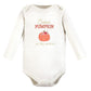Hudson Baby Unisex Baby Cotton Long-Sleeve Bodysuits Cutest Pumpkin 3-Pack, 18-24 Months