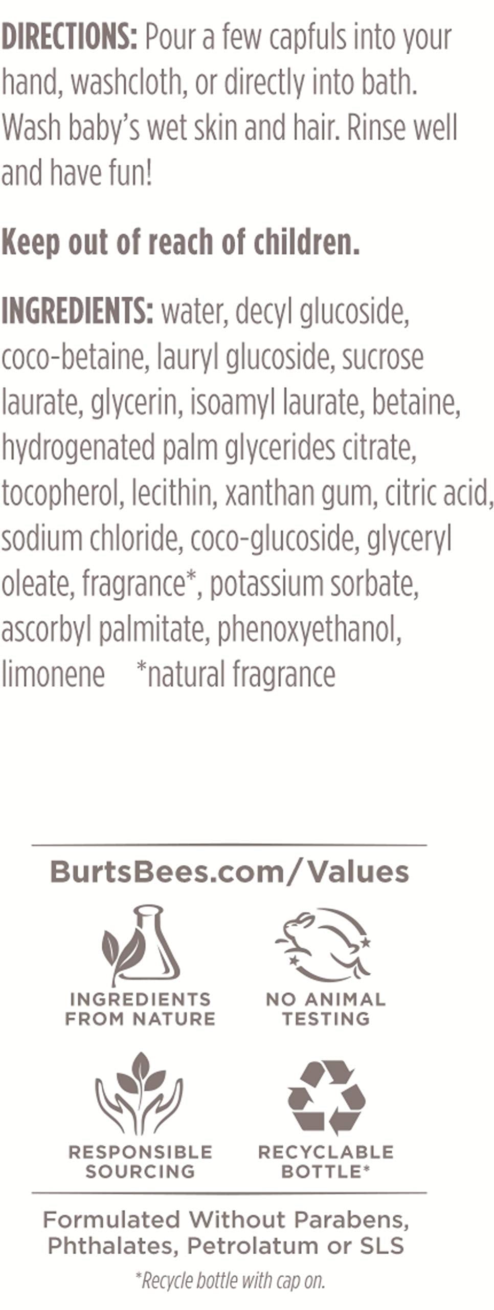 Burt'S Bees Baby Shampoo & Wash, Original Tear Free Baby Soap - 12 Ounce Bottle