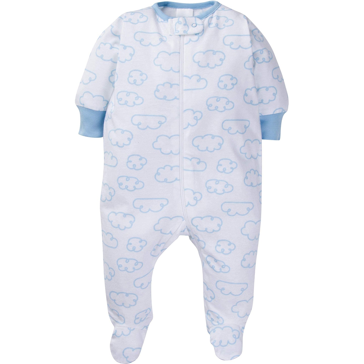 Onesies Brand Baby Girls 4-Pack 'N Play Footies Multi Pack And Toddler Sleepers, Clouds, 6-9 Months Us