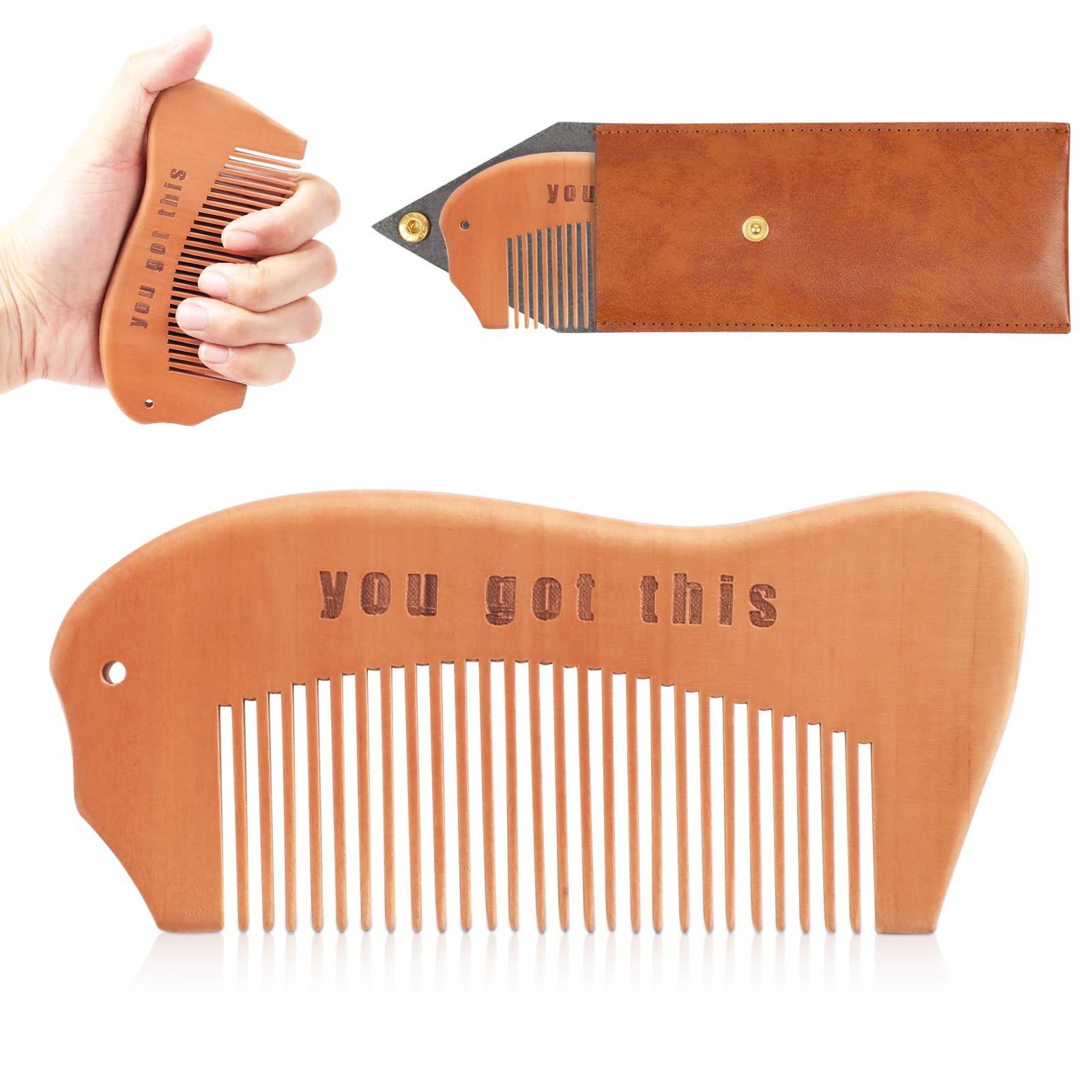 Vzznn Birthing Comb For Women Labor, Wood, Relief Of Pregnancy Contractions And Pregnancy Pain (Designed By Moms For Moms)