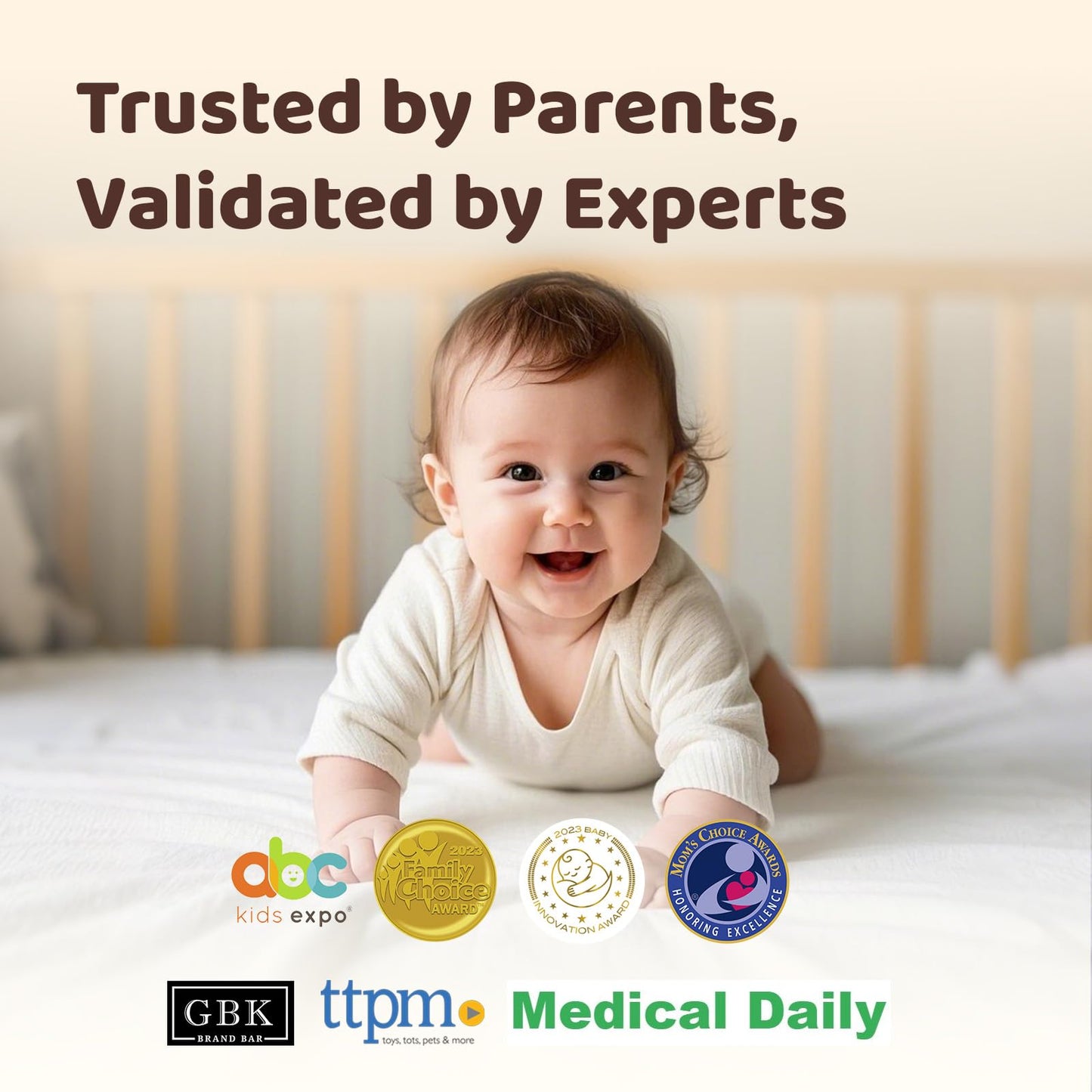 Netvue Peekababy Baby Camera Monitor, Wireless Baby Monitor With Camera & Audio, 4-In-1 Crib Mount, Smart App, Sleep Analysis &