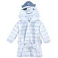 Hudson Baby Unisex Baby Plush Animal Face Bathrobe, Narwhal, 0-9 Months