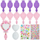 Liliful 12 Pack Princess Foam Mirror Kits Decorate Your Own Princess Mirrors Party Supplies Kids Unbreakable Toy Crafts for Girl