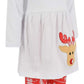 Unique Baby Girls 3 Piece Christmas Reindeer Legging Set (7) White