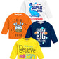 Kuchipoo Boys Regular Fit Full Sleeves Cotton TShirts (KucTshrt496, 1218 Months, MultiColored)