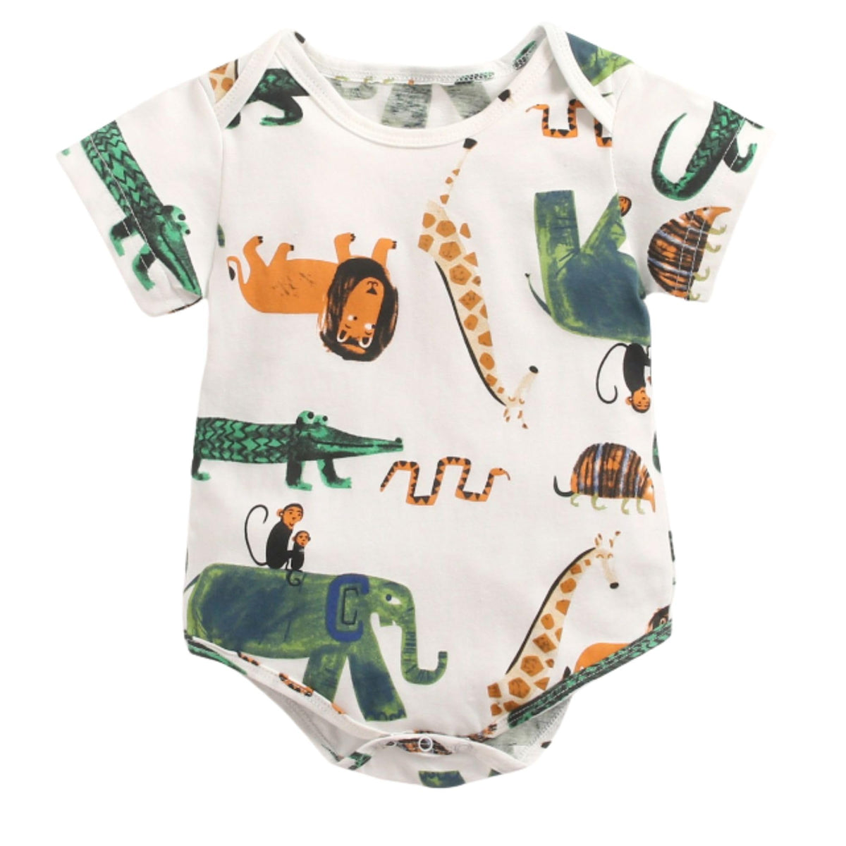 Sun & Shine  100% Cotton Baby Onesies, Rompers, Jumpsuit for Summer, Animal Kingdom Cute Print | 1218 months | 23 Years | New