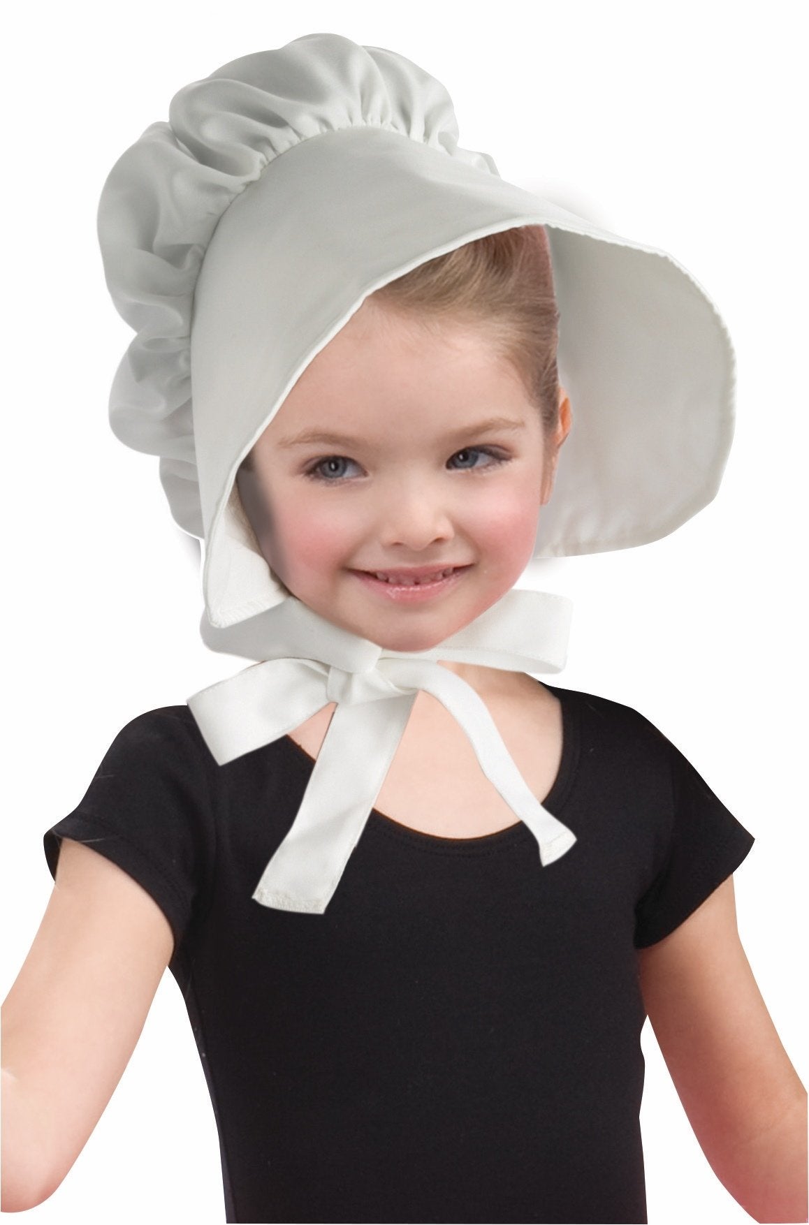 Rubies Child'S Colonial Bonnet Hat, White For Themed Parties And Halloween