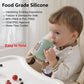 Seposeve 2 Pack Silicone Sippy Cups, Leak-Proof Baby Straw Cup For 6-12 Months, Spill Proof Toddler Cup With Straw 1-3 Years, Wi