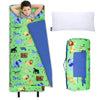 Wildkin Kids Nap Mat with Pillow for Boys & Girls - Soft & Cozy Toddler Sleep Mat for Daycare, Preschool, Kindergarten & Travel,