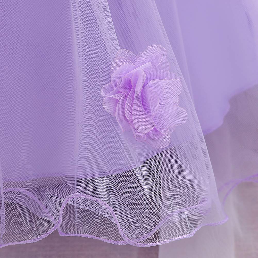 Odasdo Purple Toddler Dress, Lavender Dress For Toddler Girls, First Birthday Party Cake Smash Photoshoot Tulle Baby Easter Dres