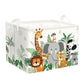 HUUMONSS Tropical Animals Baby Laundry Hamper Collapsible Clothes Kid Storage Basket Giraffe Elephant Large Boys Girls Gift Toy 