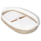 JVEOO Baby Changing Basket with Diaper Changing Pad, Breathable & Waterproof Dual-Cover Foldable Portable Travel Cotton Rope Bab