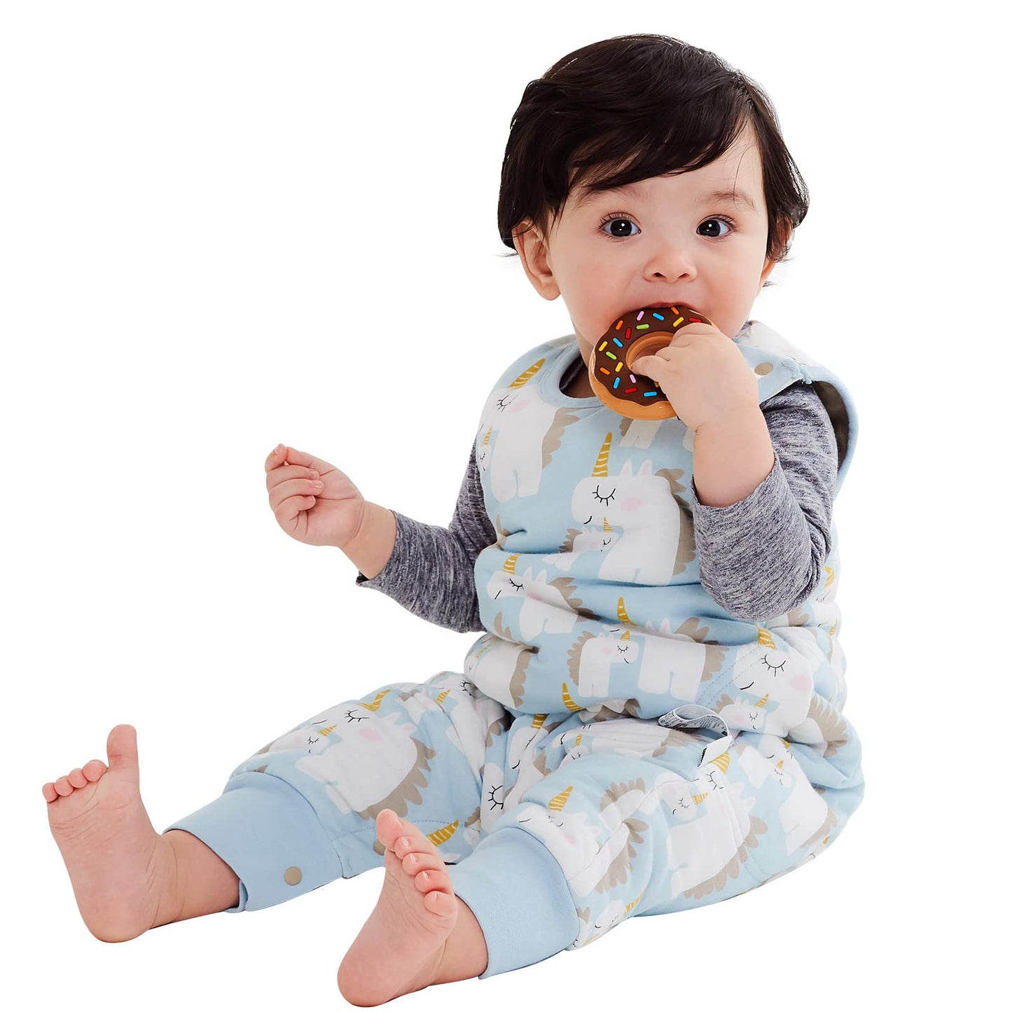 Mamaway Baby Unisex Temperature Regulating Sleep Sack, Soft Breathable, Odor Free, Sleeveless Wearable Blanket with 2 Way Zip Bl