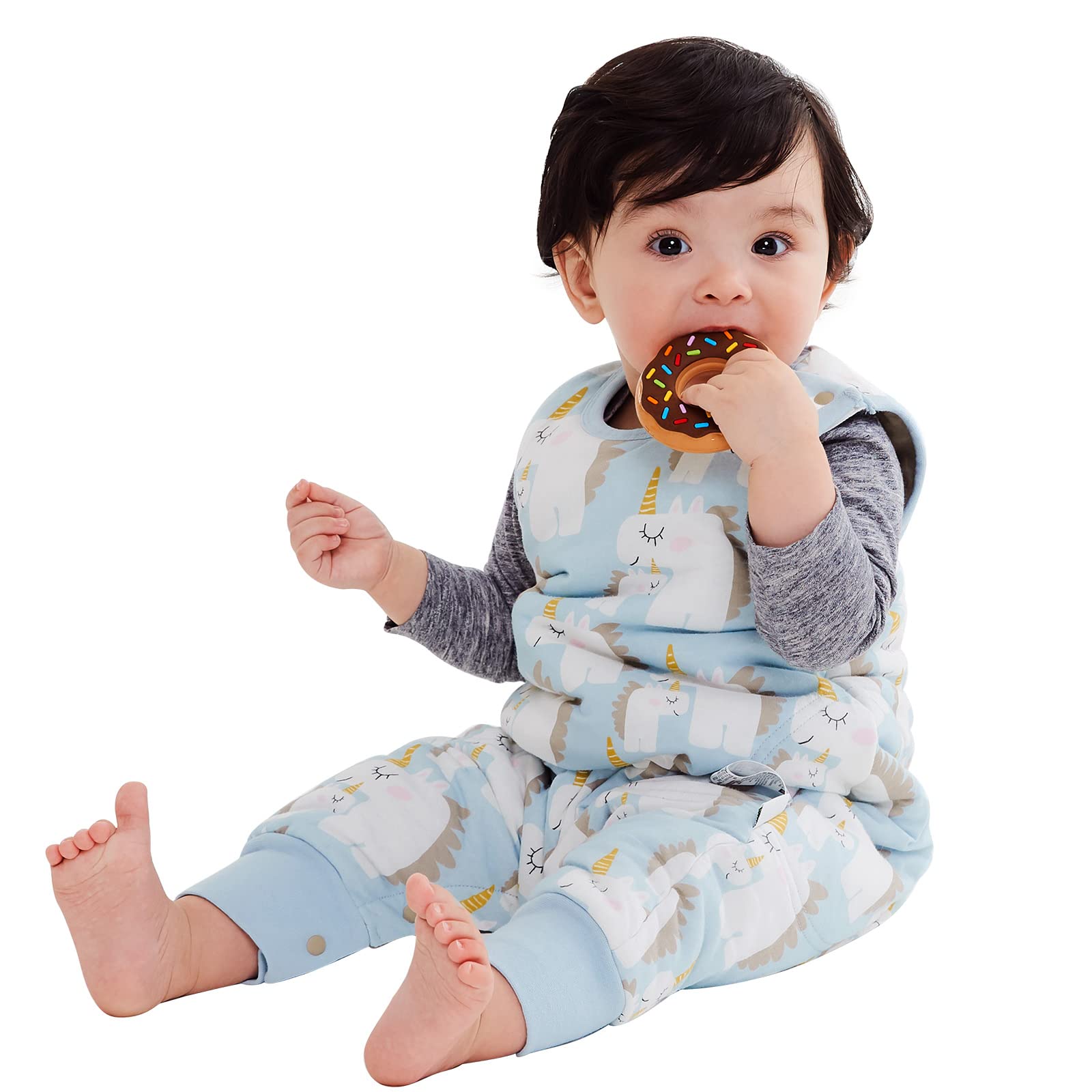 Mamaway Baby Unisex Temperature Regulating Sleep Sack, Soft Breathable, Odor Free, Sleeveless Wearable Blanket with 2 Way Zip Bl