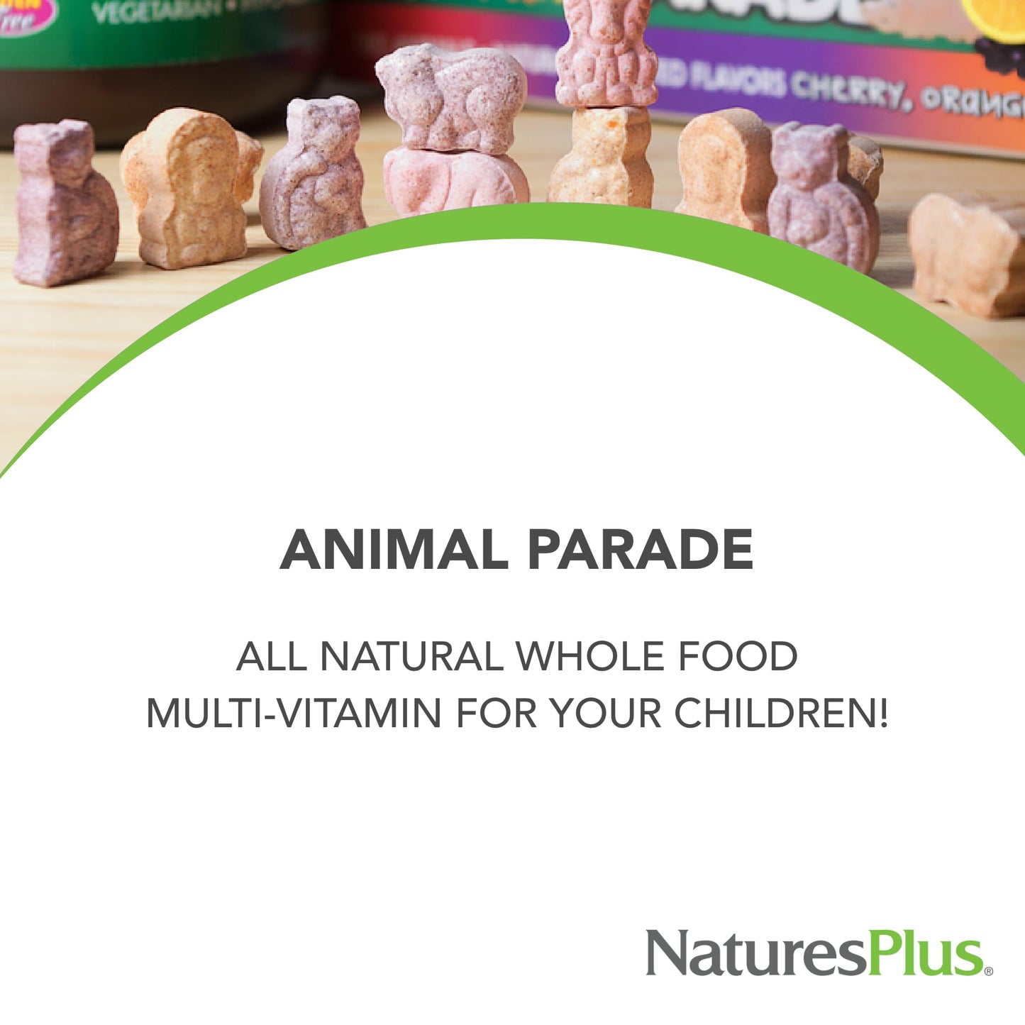 Naturesplus Animal Parade Tummy Zyme, Tropical Fruit Flavor - 90 Animal-Shaped, Chewable Tablets - Pack Of 2 - Digestive Aid & P