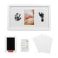 Green Pollywog | Baby Handprint And Footprint Kit | Elegant White Picture Frame | Non-Toxic | Inkless Footprint | Baby Footprint