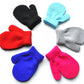 Biuxiaobai Baby Boys And Girls Solid Warm Knitted Mittens No Scratch Gloves, 1-4 Years, Royal Blue
