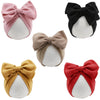 Dreshow Bqubo 5 Pcs Baby Cotton Hats Big Bow Knotted Headwrap Turban Baby Infant Beanie Baby Girl Soft Cute Toddler Cap For Wint