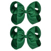 Deeka 2 Pcs 6 ' Big Hand-Made Grosgrain Ribbon Solid Color Hair Bows Alligator Clips Hair Accessories For Little Teen Toddler G