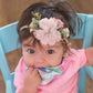 BFNAAgirl Baby Girl Headbands Nylon Flower Elastic Hairbands 3pcs Hair Accessories Gift for Newborn Infant Toddlers (YM4)