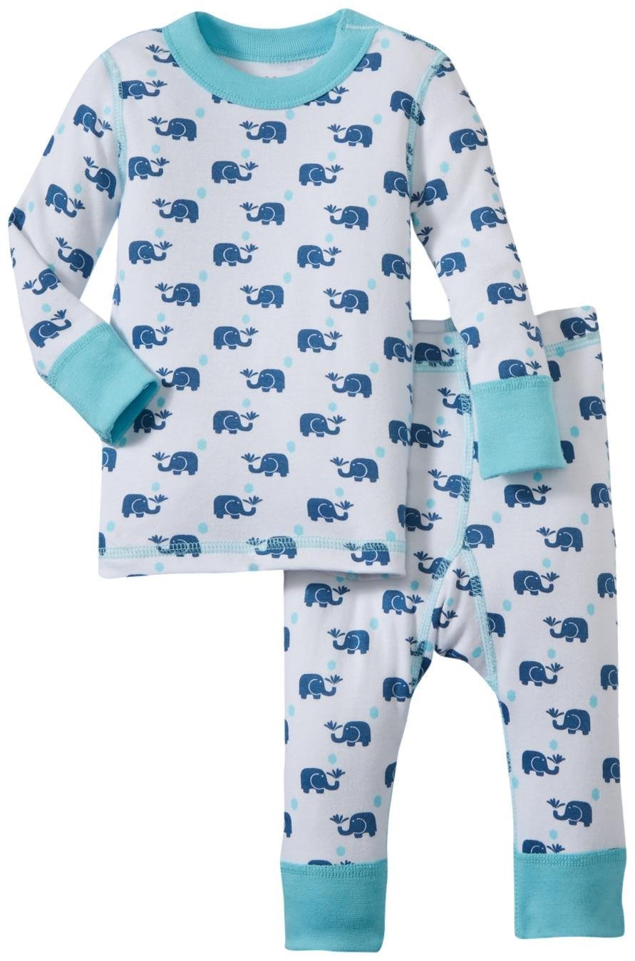 Masala Baby Boys' Elephant Pj Set (Baby) - Navy/Blue - 6-12 Months