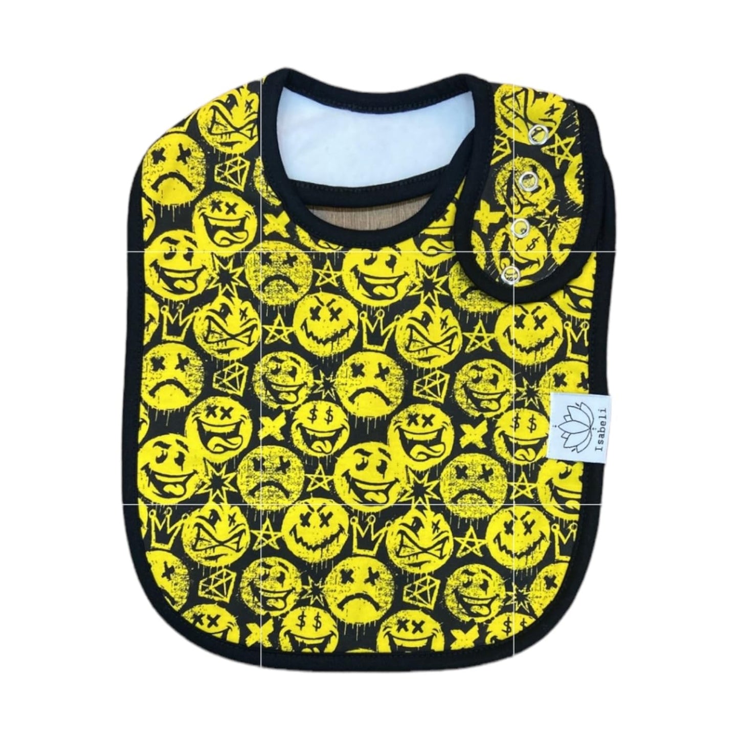Isabeli Organic Cotton Toddler Drool Bibs 4 Pack - Graffiti