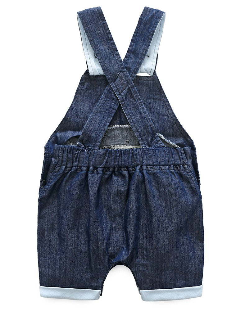 Abolai Cute Baby Boys Clothes Toddler Whale Jeans Romper Set With Blue Short Sleeve T-Shirt Blue 90
