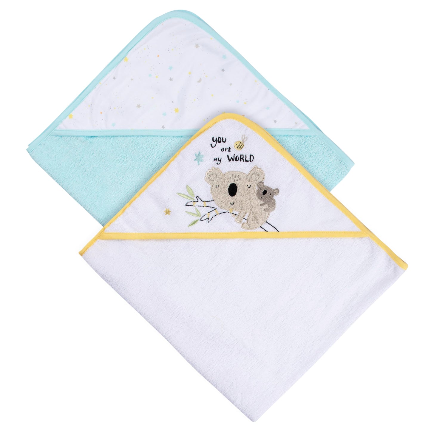 Gerber 2-Pack Baby Neutral Little Animals Hooded Towel