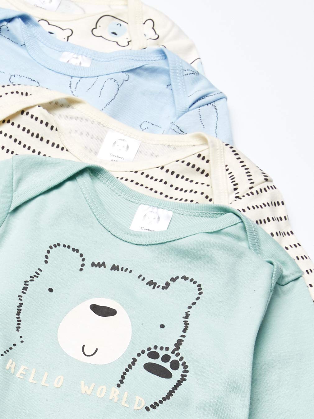 Gerber Unisex Baby Boy And Girls 4-Pack Sleeper Gown Bear Preemie