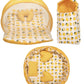 Infantbond Baby Sleeping Essential Reversible Nest | Mattress With Net | Carry Bag(06 Months) (Nest Set Lemon)