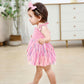 Titkkop Baby Girl 1St Birthday Clothes One Year Old Tulle Romper Sleeveless Bodysuit Cake Smash Outfits(Pink2,9-12M)