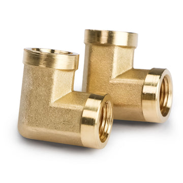Us Solid 2Pcs 90 Degree Barstock Street Elbow Brass Pipe Fitting (18 Npt Female X 18 Npt Female)