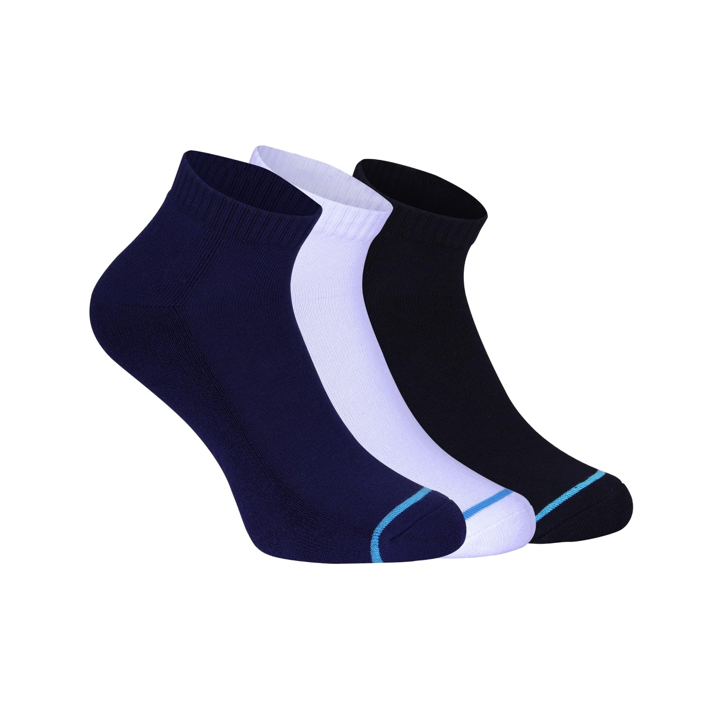 Fabdon MenS Cotton Ankle Cushion Socks Combo Ideal For Home And Office Formal Casual Wear Sock All Season (Free Size  3 Pair)
