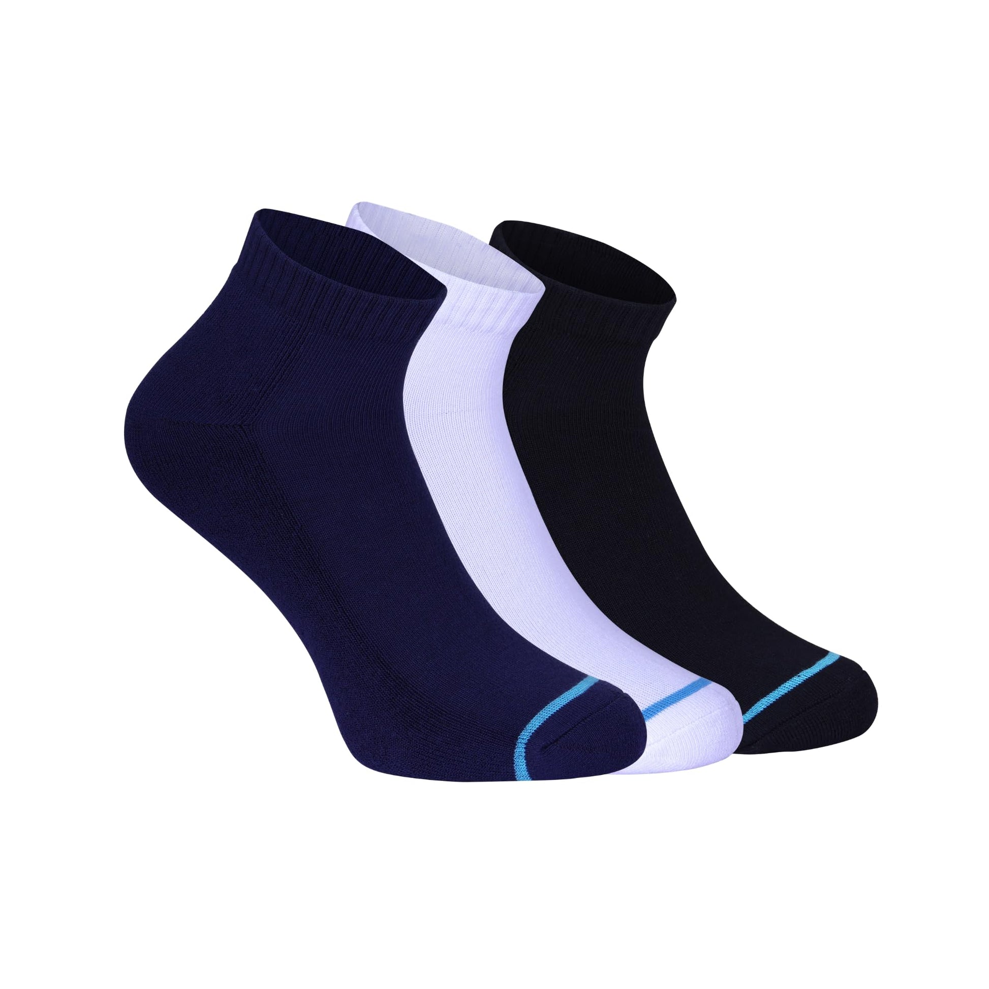 Fabdon MenS Cotton Ankle Cushion Socks Combo Ideal For Home And Office Formal Casual Wear Sock All Season (Free Size  3 Pair)