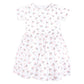 Hudson Baby Baby Girls Cotton Dresses, Tiny Pink Flower, 3-6M (M)