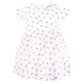 Hudson Baby Baby Girls Cotton Dresses, Tiny Pink Flower, 12-18 Months