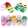 Fly Love 5 Pairs Baby Toddler Newborn Infant Stripes Anti Slip Non Skid Socks No-Show Crew Boat Cotton Slipper Sock
