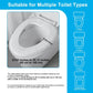 Krijuess 100 Pack Disposable Toilet Seat Cover Waterproof Non-Woven Fabric, Disposable Toilet Seat Covers For Travel, Disposable