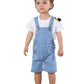 Kidscool Space Baby Girl Boy Jean Overalls,Toddler Summer Denim Shortall,Blue,4-5 Years