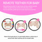 Cool Remote Game Control Teething Toy for Babies 0-6 6-12 Months,Game Controller Teether for Gamer Parents,Babys First Valentin