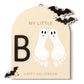 Beeveer Baby First DIY Donuts Footprint Art Donuts Wooden Hanging Decoration Sweet One Birthday Party Decorations Newborn Keepsa