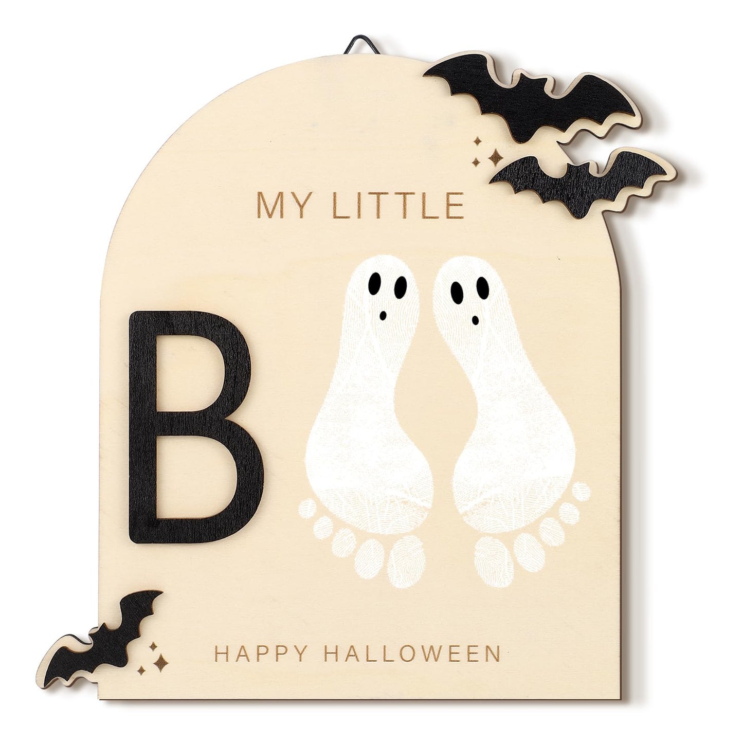 Beeveer Baby First DIY Donuts Footprint Art Donuts Wooden Hanging Decoration Sweet One Birthday Party Decorations Newborn Keepsa
