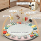 Suihuooo Baby Play Mat Activity Gym,6 Developmental Zones Tummy Time Mat, Foldable Wooden Baby Play Gym With 7 Detachable Sensor