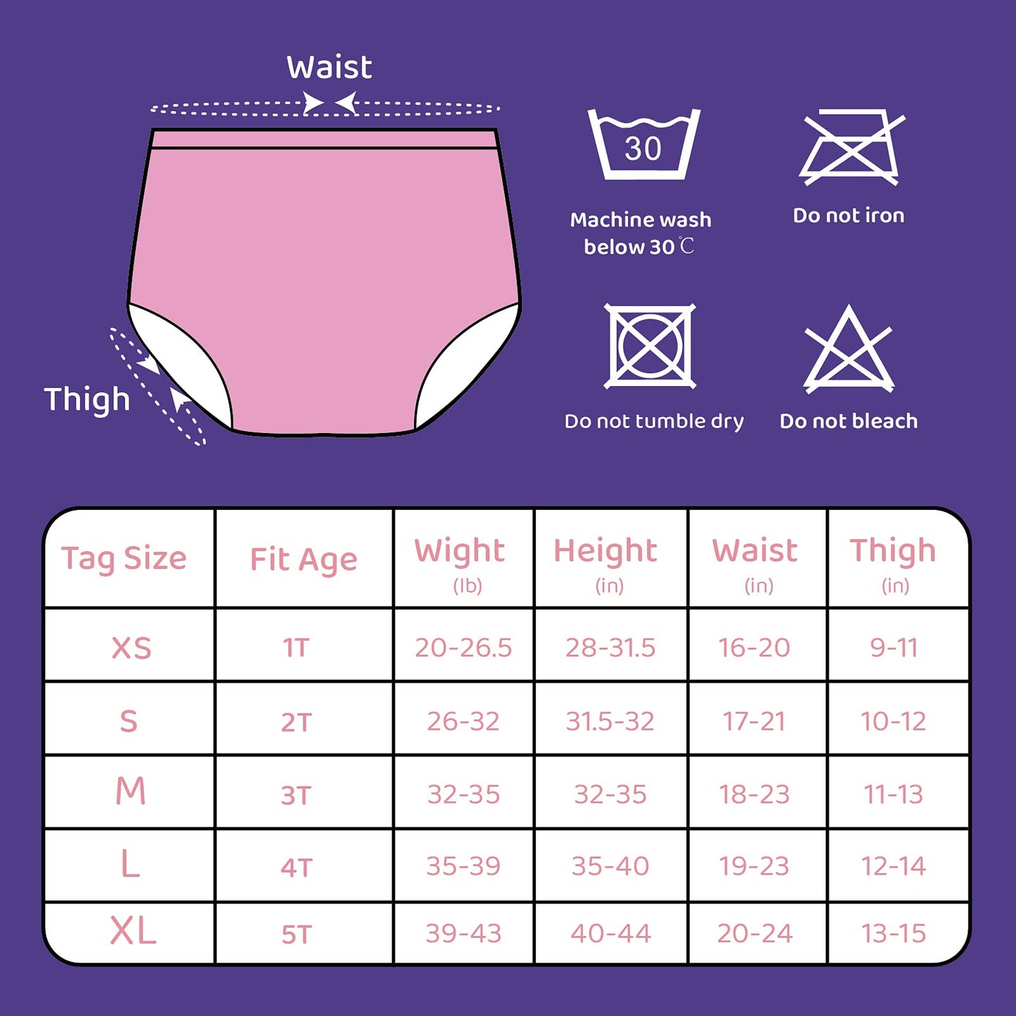 BISENKID Waterproof Plastic Swim Diaper Cover for Plastic Pants Good Elastic Rubber Pants for Toddlers Plastic Underwear Covers