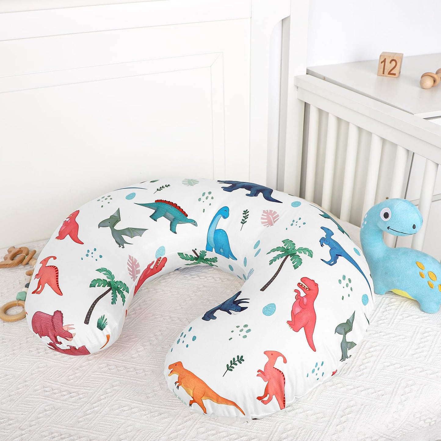 Nursing Pillow Cover, Breastfeeding Pillow Cover Stretchy Removable Feeding Pillowcase For Newborns, Ultra Soft And Comfortable