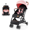 BABY JOY Lightweight Baby Stroller, Compact Toddler Travel Stroller for Airplane with 5-Point Harness, Adjustable Backrest/Footr
