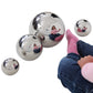 TickiT - 9322 Sensory Reflective Balls - Set of 4 - Mirrored Spheres for Babies and Toddlers - Stainless Steel Sensory Balls for